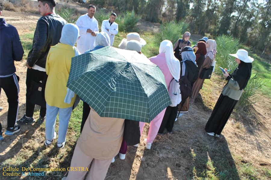 زيارة طلاب ماستر علوم البيئة لمحطة CRSTRA بالوطاية