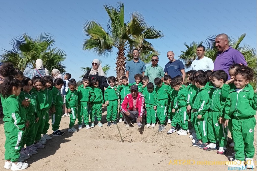 مشاركة CRSTRA بسكرة في الحملة الوطنية للتشجير